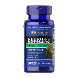 Фосфатидилсерин Puritan's Pride Neuro-PS Phosphatidylserine 100 mg 30 softgels