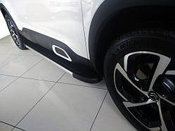 Бокові пороги Duru (2 шт., алюміній) для Peugeot 3008 2016-2023 рр