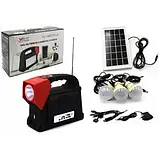 Акумуляторний ліхтар YJ-1903T(SY)K (2W+24SMD+Solar battery), фото 3