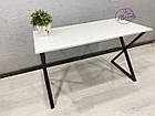 Стіл у стилі Лофт (Loft) на металевих ніжках, фото 3