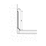 Плінтус Алюмінієвий 60мм накладний колір Білий, фото 2