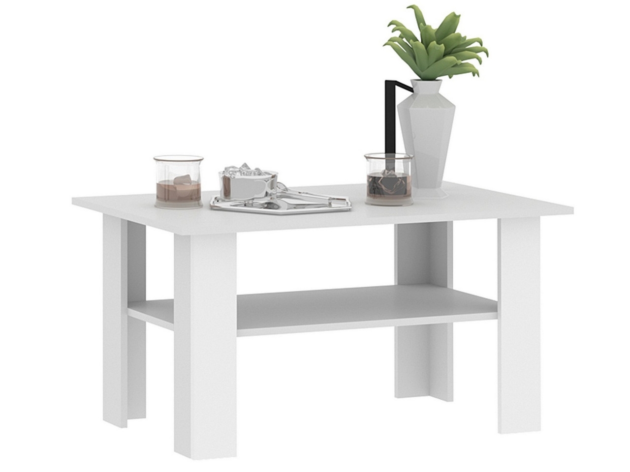 Журнальний столик в кімнату, приліжковий столик, Білий