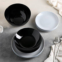 Сервіз столовий 19 предметів Luminarc Diwali Black&White P4360, фото 2