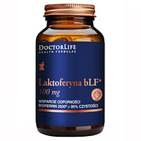 Лактоферрин Чистый Для Иммунитета От Вирусов 30 кап Doctor Life Laktoferyna bLF 100 mg США Доставка из ЕС