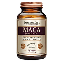 Maca 500 mg Екстракт Корня Макі 120 кап Doctor Life Maca Extract 15: 1 США Доставка з ЄС