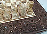 Шахи дерев'яні різьблені ручної роботи набір 3 в 1 шахи, шашки, нарди., фото 8