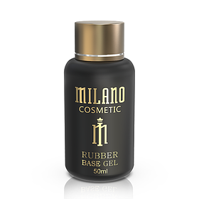 База з липким шаром для манікюру Milano Rubber Base 50ml манікюрна база каучукова стартове покриття
