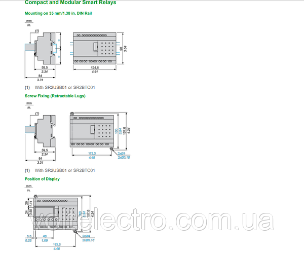 Интеллектуальное реле Zelio Logic26ВХ/ВЫХ.12В= ДИСПЛ+ГОДИН - фото 3 - id-p1456924740