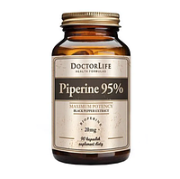 Пиперин Био 20 мг 95% Экстракт Черного Перца 90 кап Doctor Life Piperine 95% США Доставка из ЕС