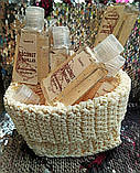 Набір Антисептик санітайзер Saaniti 5 шт. для рук кокос ваніль + плетений кошик, фото 2