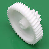 Оригінал шестерня середня для м'ясорубки Philips HR2725, HR2724 харчовий пластик, фото 4