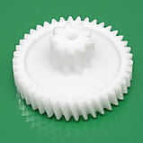 Оригінал шестерня середня для м'ясорубки Philips HR2725, HR2724 харчовий пластик, фото 3