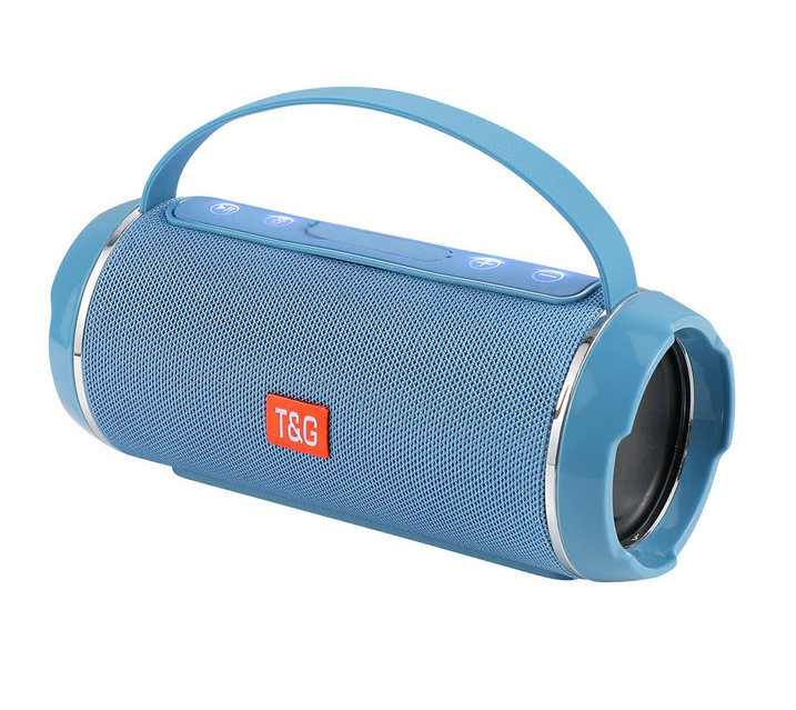 Портативна бездротова Bluetooth колонка + USB + SD + FM TG 116, Голубий, фото 1