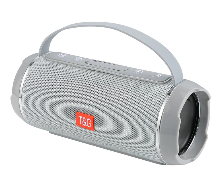 Портативна бездротова Bluetooth колонка + USB + SD + FM TG 116, Сірий, фото 1