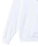 Толстовка біла жіноча без написів Кофта з кишенею трикотажна утеплена Худі з капюшоном Осіннє Зимове, фото 6