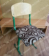 Чохли на шкільні стільці, накидка сидушка на табуретки з засувками на карабіні № 114, фото 5
