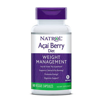 Ягоди асаї екстракт Натрол / Natrol Acai Berry weight management (60 veg caps)