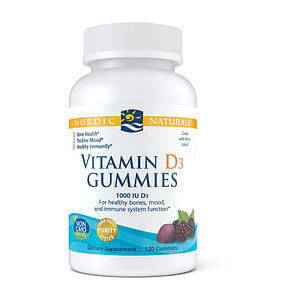 Вітамін Д3 Nordic Naturals Vitamin D3 1000 IU Gummies 120