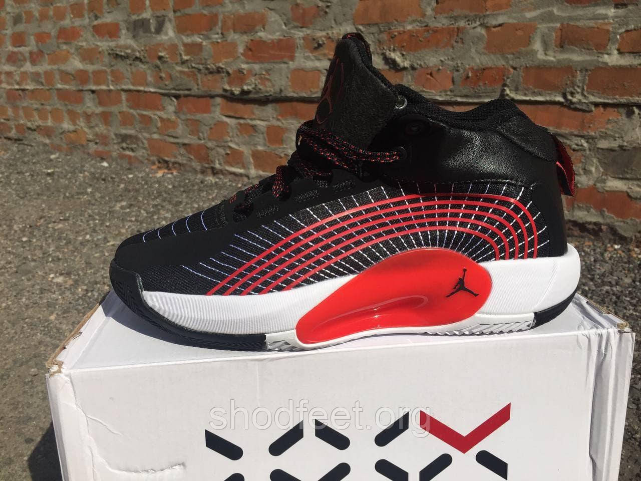 Мужские баскетбольные кроссовки Air Jordan 35 x JUMPMAN 2021 Black Red  (ID#1456963755), цена: 2249 ₴, купить на Prom.ua