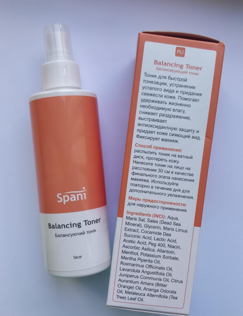 Тонік-спрей для обличчя SPANI Balancing Toner 200мл