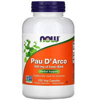 По Д'Арко (Кора муравьиного дерева) NOW Foods Pau D'Arco 500 mg (250 капсул.)