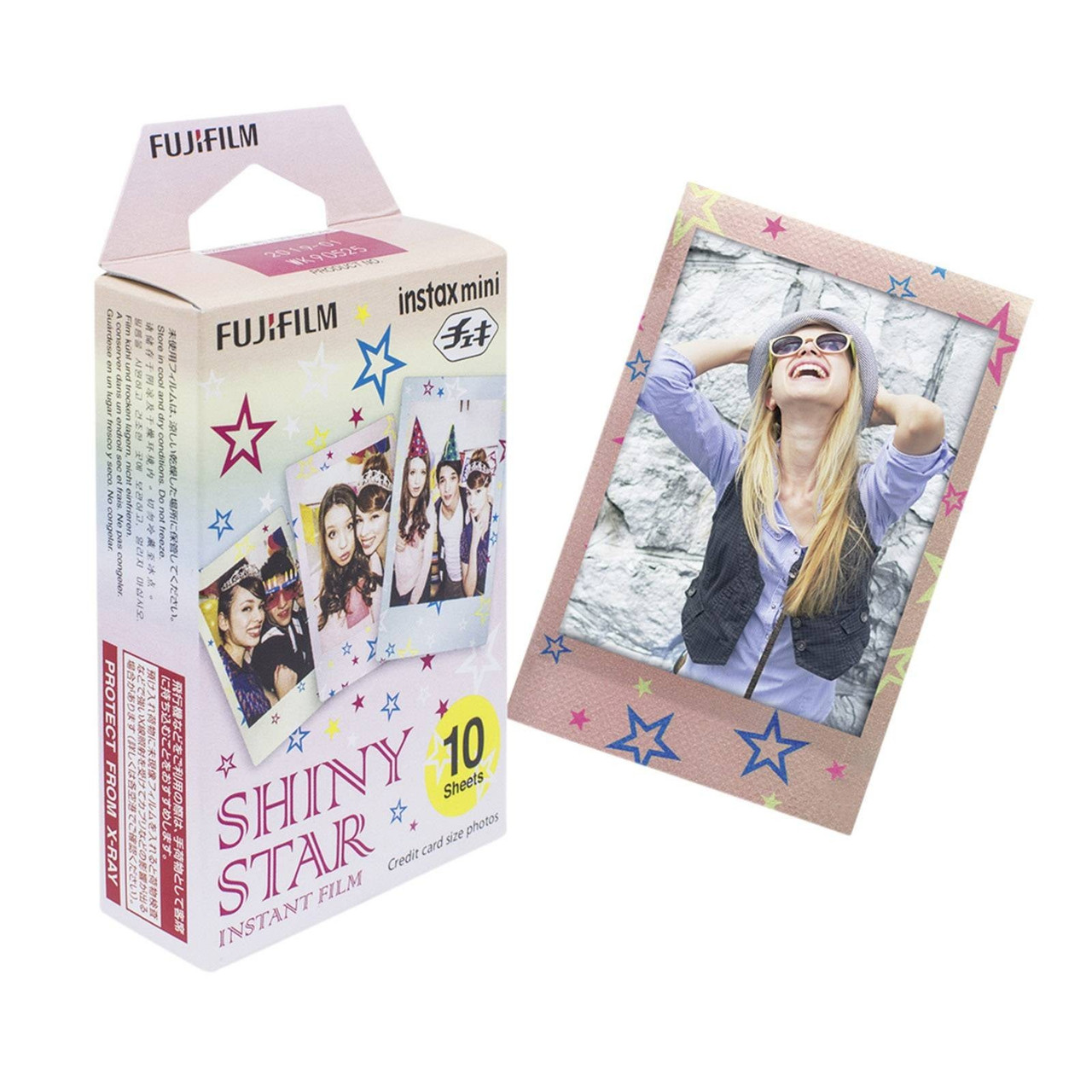 Фотопапір для камери Fujifilm Instax Mini Shiny Star instant Film 10 аркушів для 7S, 8,9, 11, 25, 50S (1 картридж = 10 фотографій), фото 1