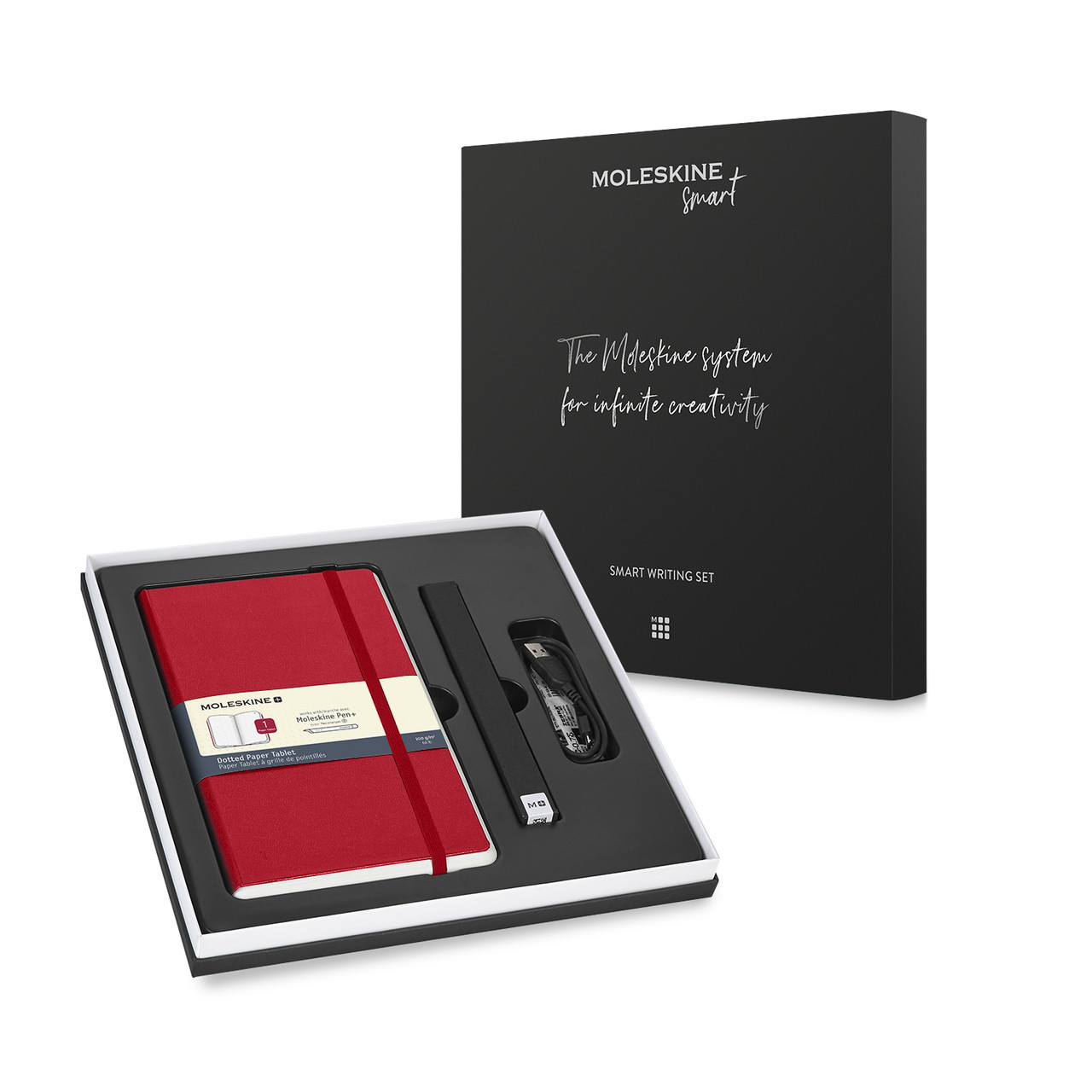 Набір Moleskine Smart Writing Set Ellipse (Smart Pen + Paper Tablet в крапку Червоний) (8056420858853)