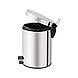 Відро для сміття 5 л із педаллю з неіржавкої сталі QT 280х205х260 мм, фото 2