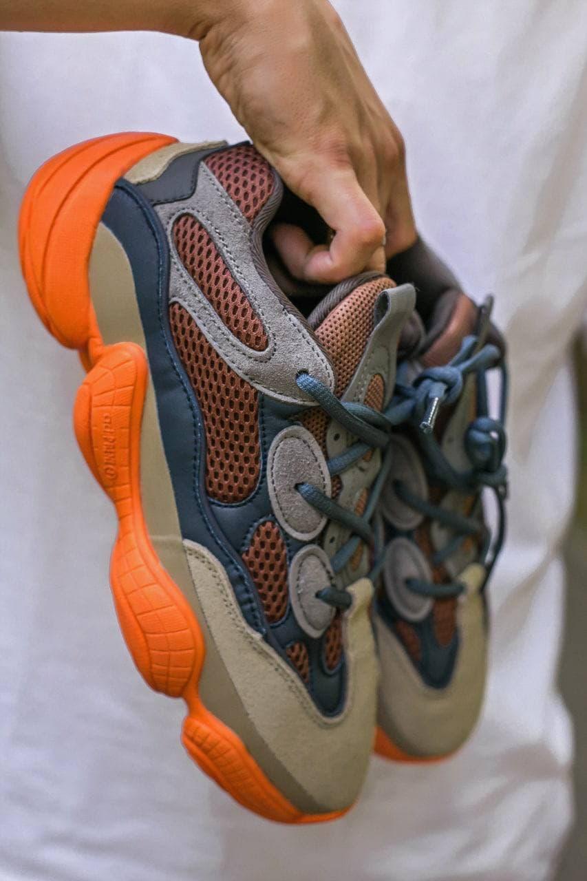 Кросівки чоловічі коричневі Yeezy Boost 500 Enflame (06830)