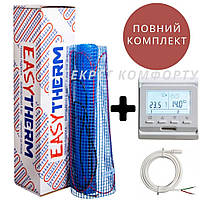 Нагревательный мат 1,5 м2 EasyTherm (Латвия) Комплект с терморегулятором Е51..