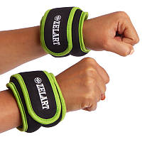 Обтяжувачі-манжети для рук і ніг (пара по 0,5 кг) Zelart FI-5732-1 салатовий