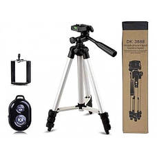 Штатив тринога для телефону, камери, Tripod DK-3888 з пультом Bluetooth, фото 5