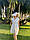 Плаття-сафарі лляне літнє жіноче біле повсякденне, фото 5