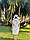 Плаття-сафарі лляне літнє жіноче біле повсякденне, фото 7