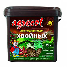 Добриво для хвойних рослин осіннє NPK (0-0-25 Mg12; S18) 5 кг, Agrecol, фото 2