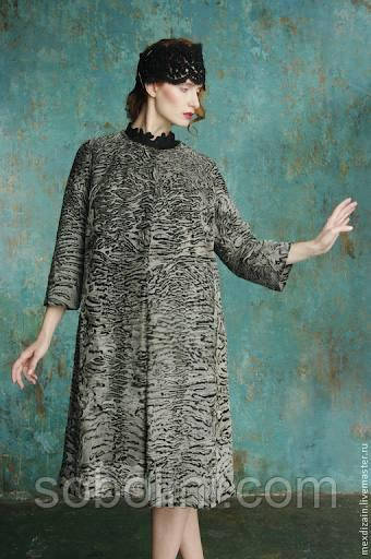 Пальто зі свакари, рукав 3/4, фото 1