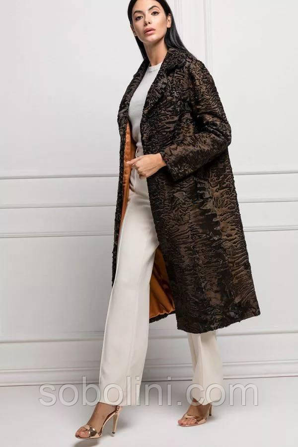 Пальто жіноче з хутра буряка, фото 1