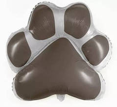 Фольгований куля собачий слід відбитки лап щенячий патруль 70×65 см слід лапи коричневий