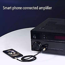 Аудіо кабель стерео HI-FI UGREEN AV127 AUX 3.5mm - 6.3mm Male, TRS, 1 / 4-1 / 8 дюйма 1 метр в тканинній оплітці, фото 5
