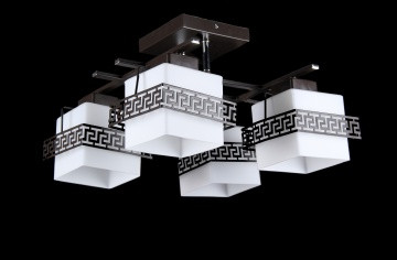 Люстра з плафонами L2601/4 (WENGE)
