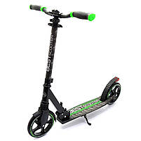 Самокат двоколісний Best Scooter, зелений, гальмо зі світлом, PU 20 см, до 100 кг, (86125), фото 3