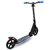 Самокат двоколісний Best Scooter, синій, гальмо зі світлом, PU 20 см, до 100 кг, (94123), фото 3