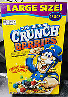 Сухий сніданок Cap'n Crunch's Crunch Berries фруктовий та хрумкий