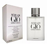 Туалетна вода Giorgio Armani Acqua di Gio Pour Homme для чоловіків 100ml, Тестер Франція, фото 3