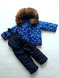 Зимовий костюм дитячий комбінезон, куртка і жилетка, фото 9