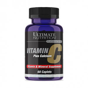 Вітамін З Ultimate Nutrition Vitamin C Plus Calcium 60 caplets