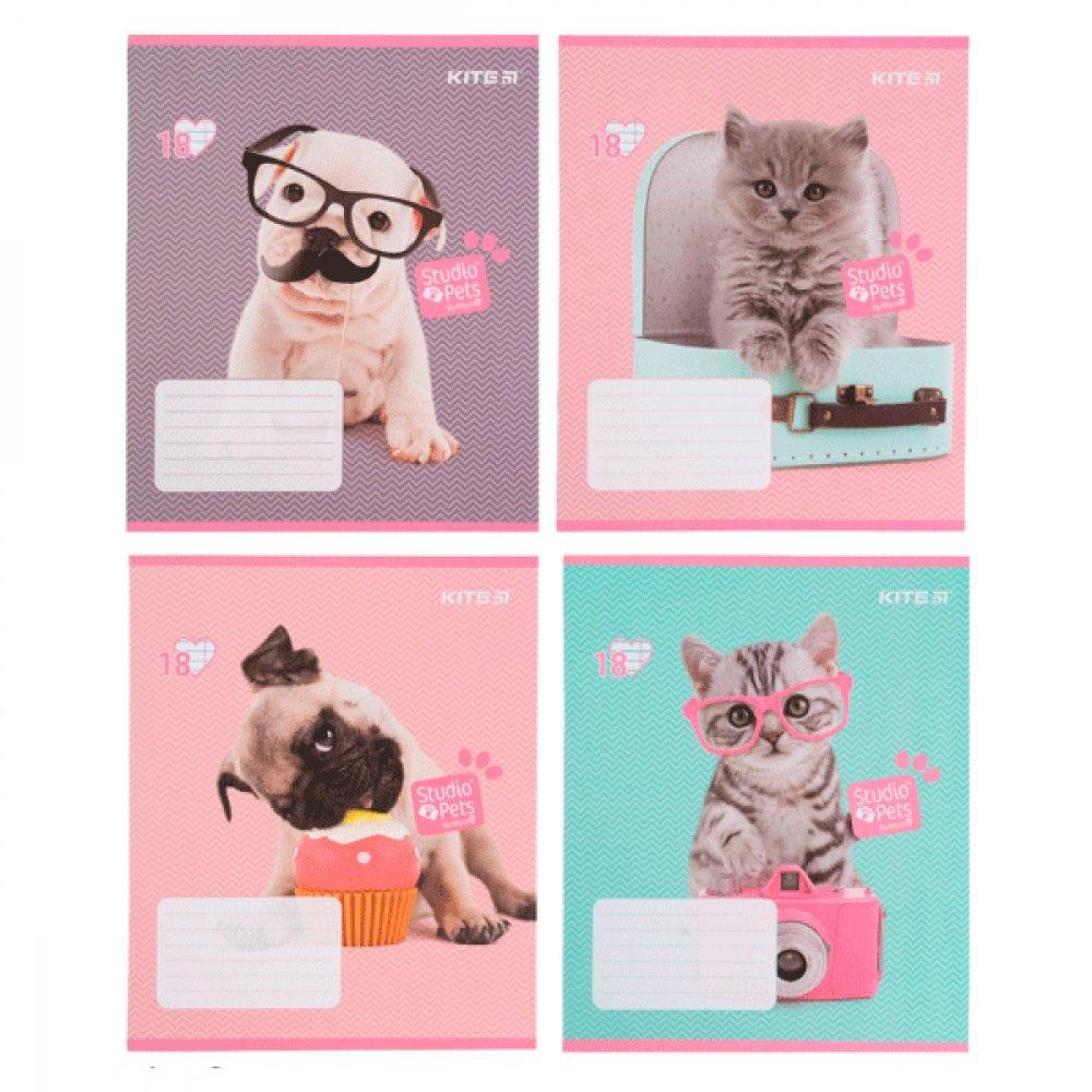 Зошит 18_листов лінія "KITE" / Studio Pets