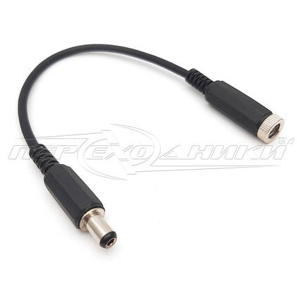 Кабель живлення DC 5.5x2.5 мм на гніздо 5.5x2.1 мм, фото 1