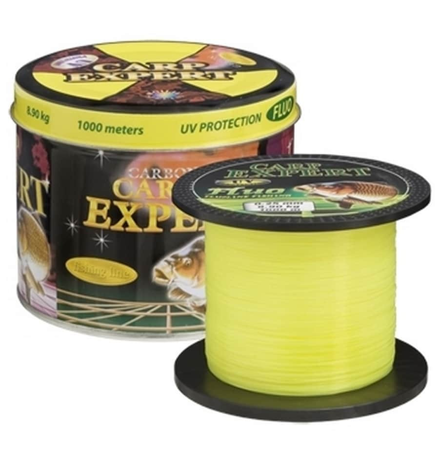 Волосінь флуоресцентна Carp Expert UV Fluo Yellow 1000 m (0,25 -0,30 мм)