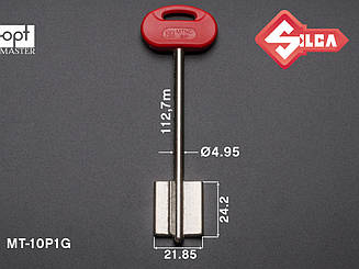 MTNCBP (червоний - 21) Silca заготовка ключа бородкова